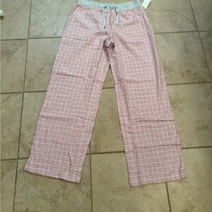 Nautica Pink Plaid Pajama Pants